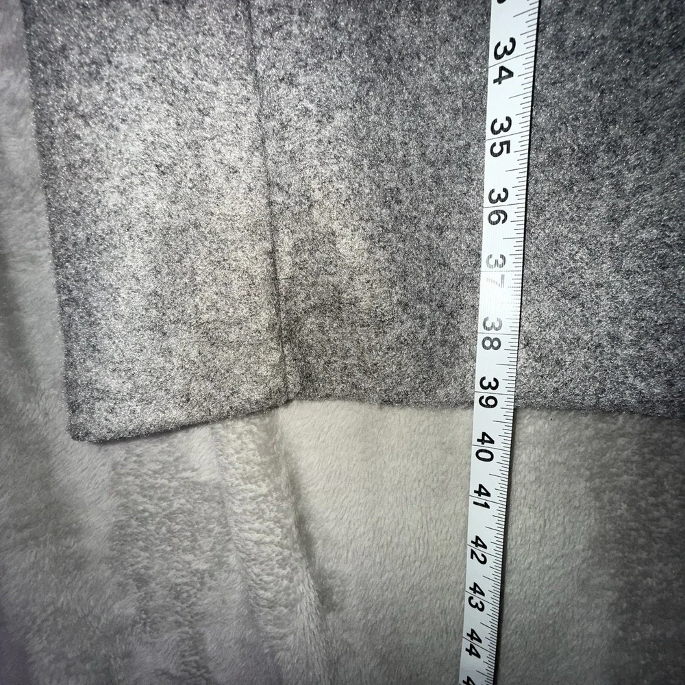 Old Navy Long‎ Peacoat Womens XL Tall Button Front Funnel Neck Light Gray